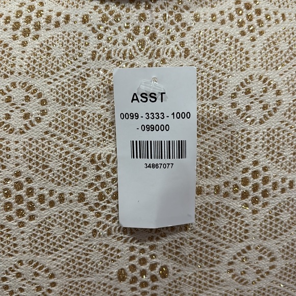 Lace up and sparkly shiny top women’s size Small - Picture 4 of 5